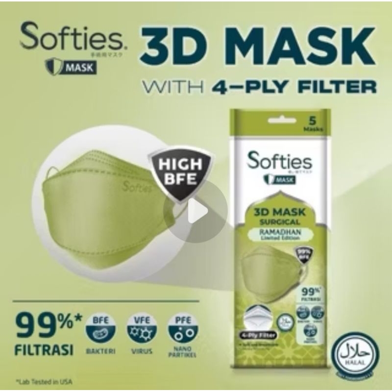 Softies 3D - Masker KF95 Mask Surgical 4ply