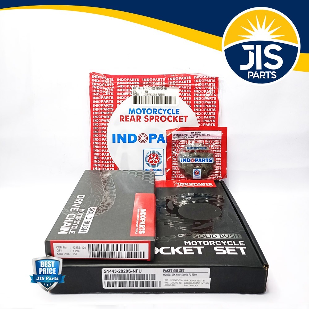 GIRSET GEARSET GIR SET PAKET SATRIA FU 150 NEW INDOPARTS
