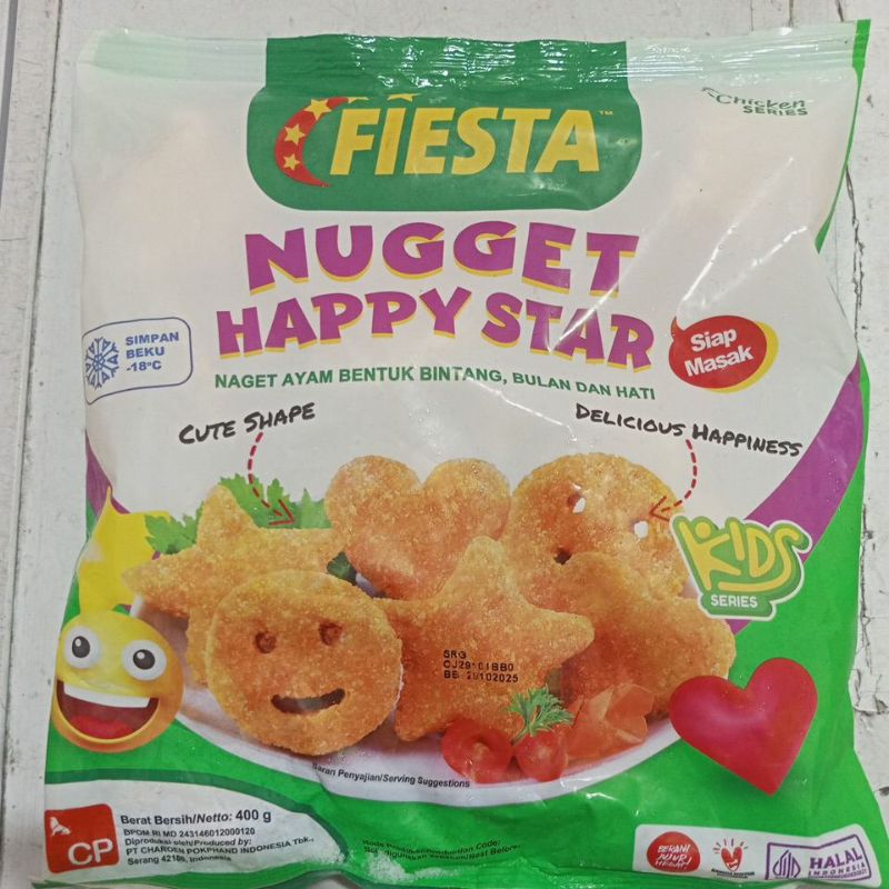 

Fiesta nugget happy star 400g Nuget ayam frozen