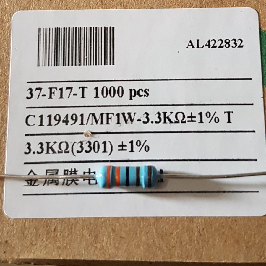 Resistor 3K3 1W 1% Metal Film