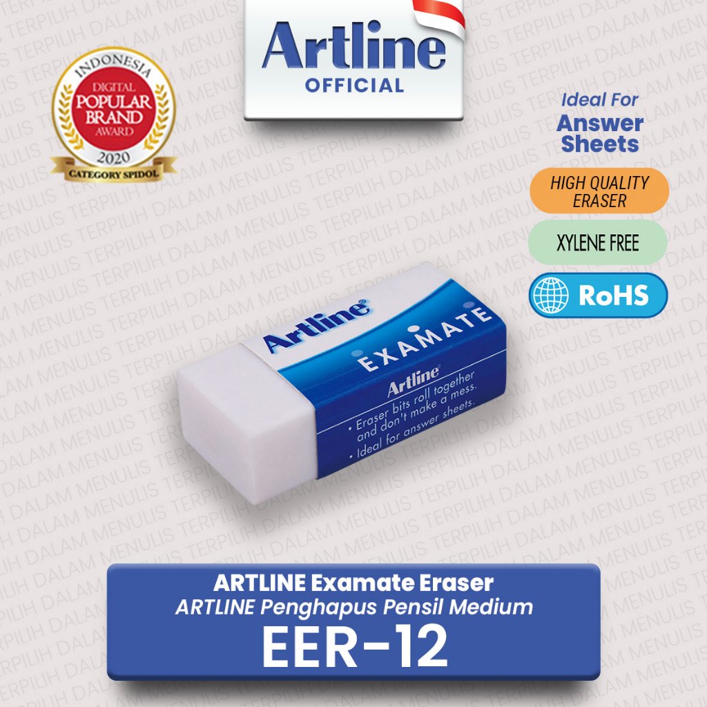 

(LIVE) ARTLINE Penghapus Pensil Eraser EER-12 Medium 2