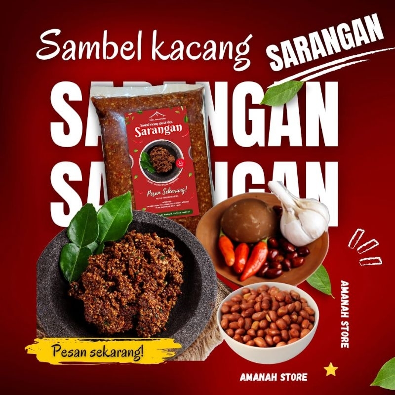 

Sambel Pecel /Sambel kacang Sarangan 1kg