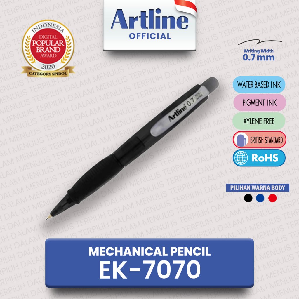 

(LIVE) ARTLINE Pensil Mekanik / Mechanical Pencil EK-7070 2