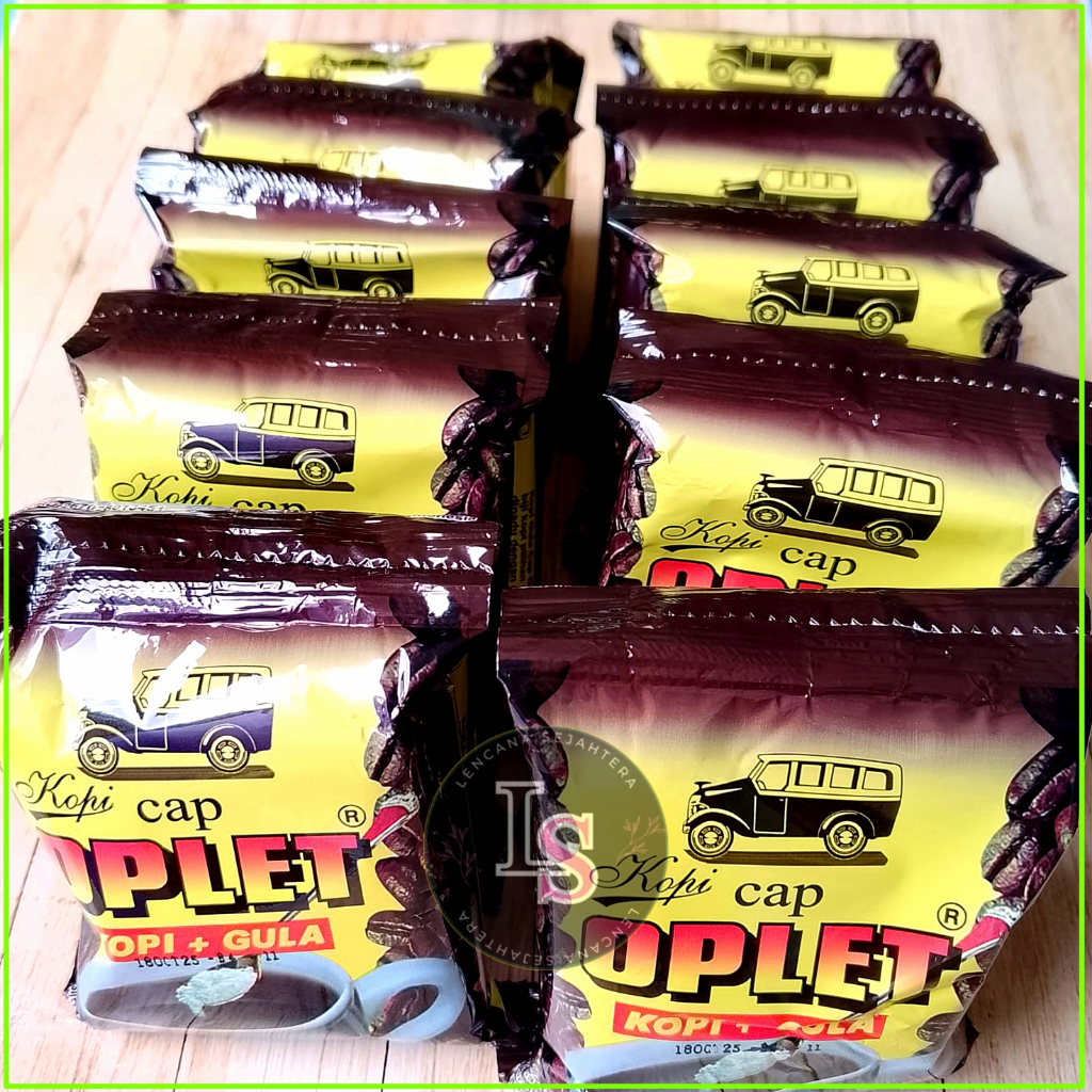 

Kopi Cap Oplet (Kopi + Gula) 1 Pack Isi 20 Bungkus Berat Per Bungkus 25 Gram