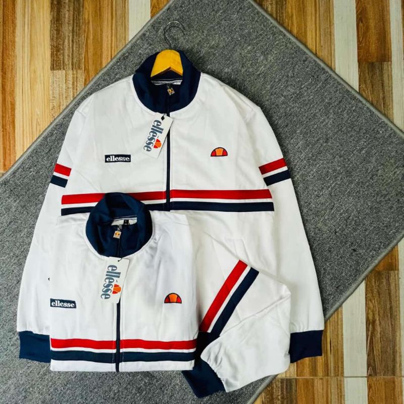 TRACKTOP ELLESSE PUTIH FULL TAG LABELL