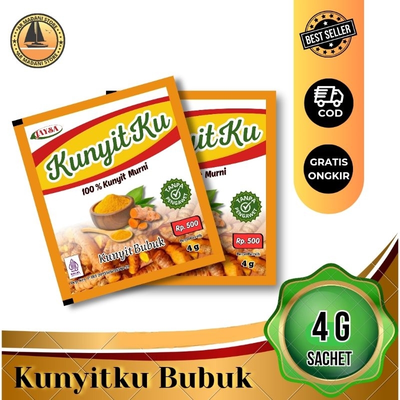 

kunyit bubuk KUNYITKU/ kunyit bubuk 12 sachet/ kunyit bubuk renceng/ kunyit bubuk renceng murah