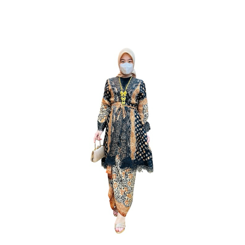 OUTFIT BATIK KEKINIAN, OUTFIT KONDANGAN, SET WANITA, SET BATIK TERBARU, OUTFIT WISUDA, SET CANTIK