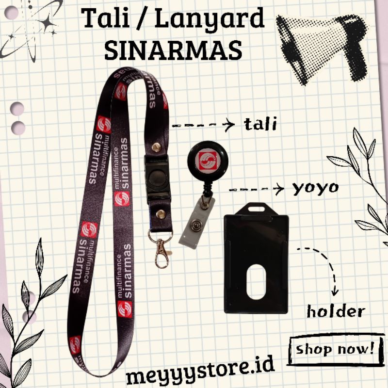 

READYYY Tali Gantungan ID CARD / Lanyard SINARMAS MULTIFINANCE Hitam [STOCK MELIMPAH] Termurahhh Harga Grosir!