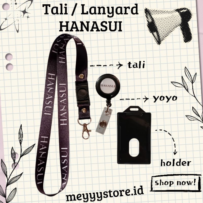 

READYYY Tali Gantungan ID CARD / Lanyard HANASUI Cosmetic [STOCK MELIMPAH] Termurahhh Harga Grosir!