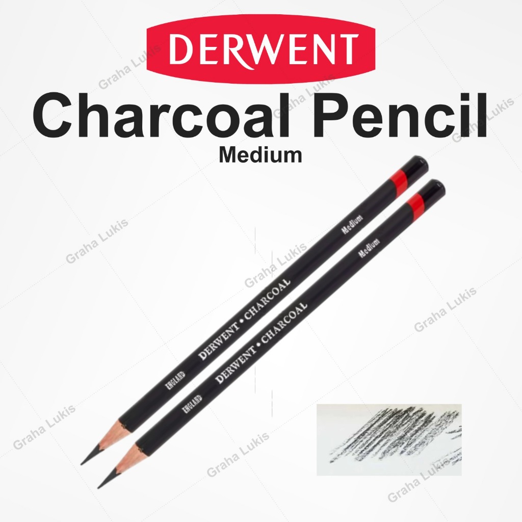

Derwent Charcoal Pencil - Medium / Pensil Arang