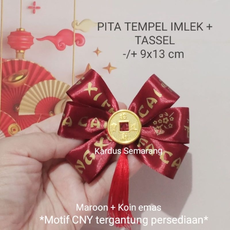

READY STOK SIAP KIRIM PITA TEMPEL IMLEK+KOIN+TASSEL (PER PCS)