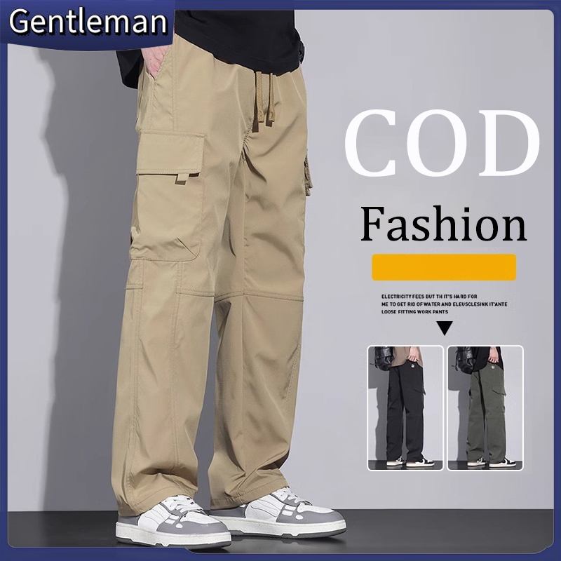 Cargo Pants Pria Celana Cargo Panjang Pria Oversize Murah Korean Style Celana Kargo Pria Regular Str