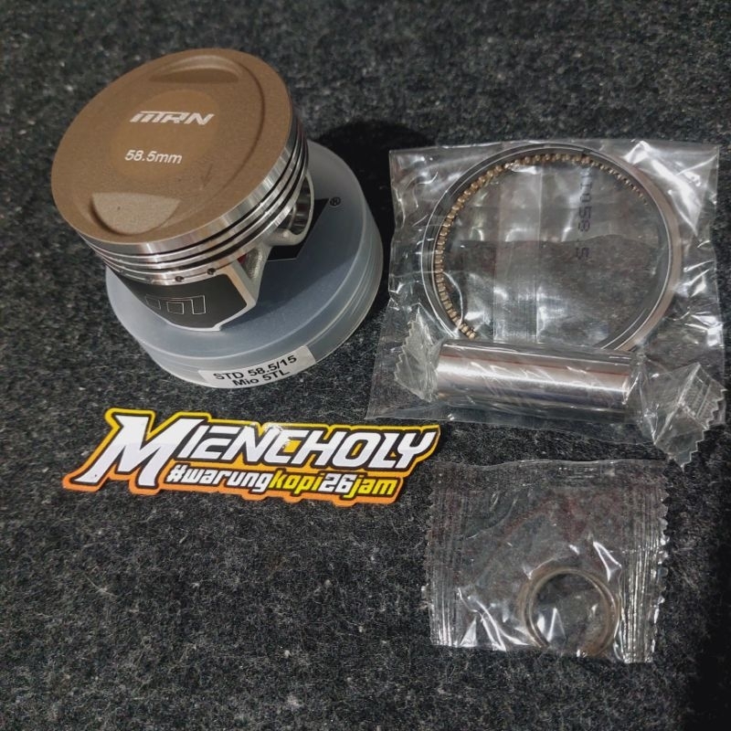 piston mitron mio std  58,5 59 pin 15 mm set ring original