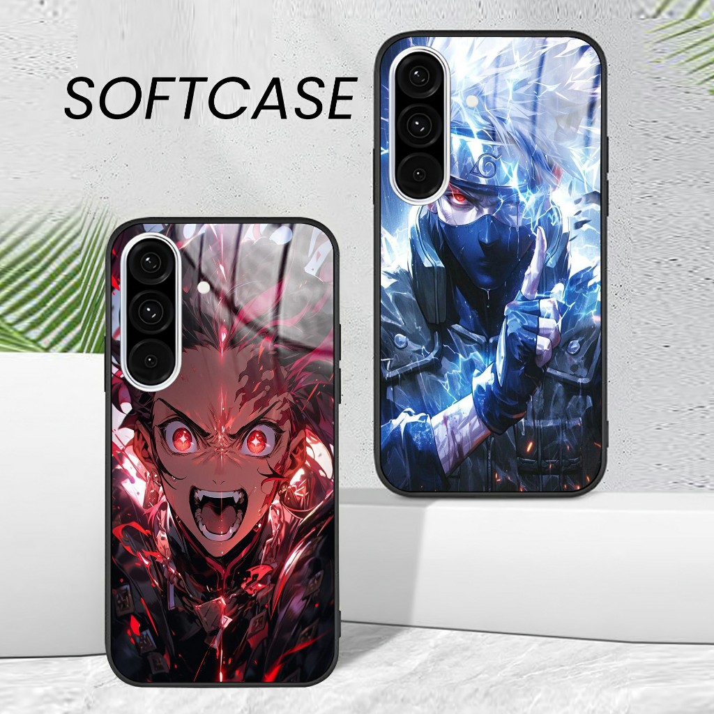 Softcase Kaca kilau Glosy Samsung A56(TYPE LAIN READY)- Kesing Hp Samsung A56 -MOTIF KARAKTER ANIME 