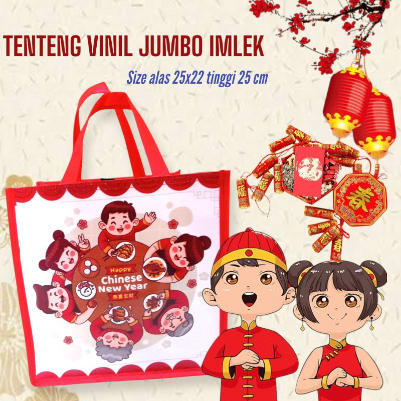 

Tas Imlek Tenteng Vinil Jumbo 25x22x24 cm