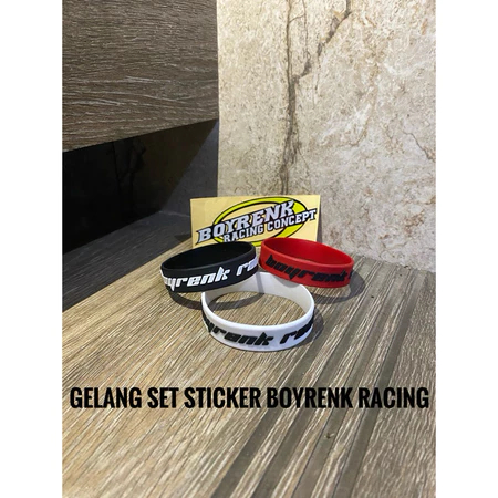 GELANG / RUBBER SET STICKER BOYRENK RACING CONCEPT - BOYRENK RACING