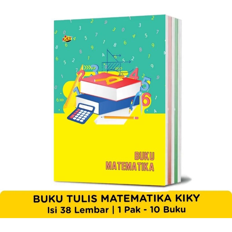 

Buku kotak kecil, Buku Matematika isi 38 lembar Merk Kiky