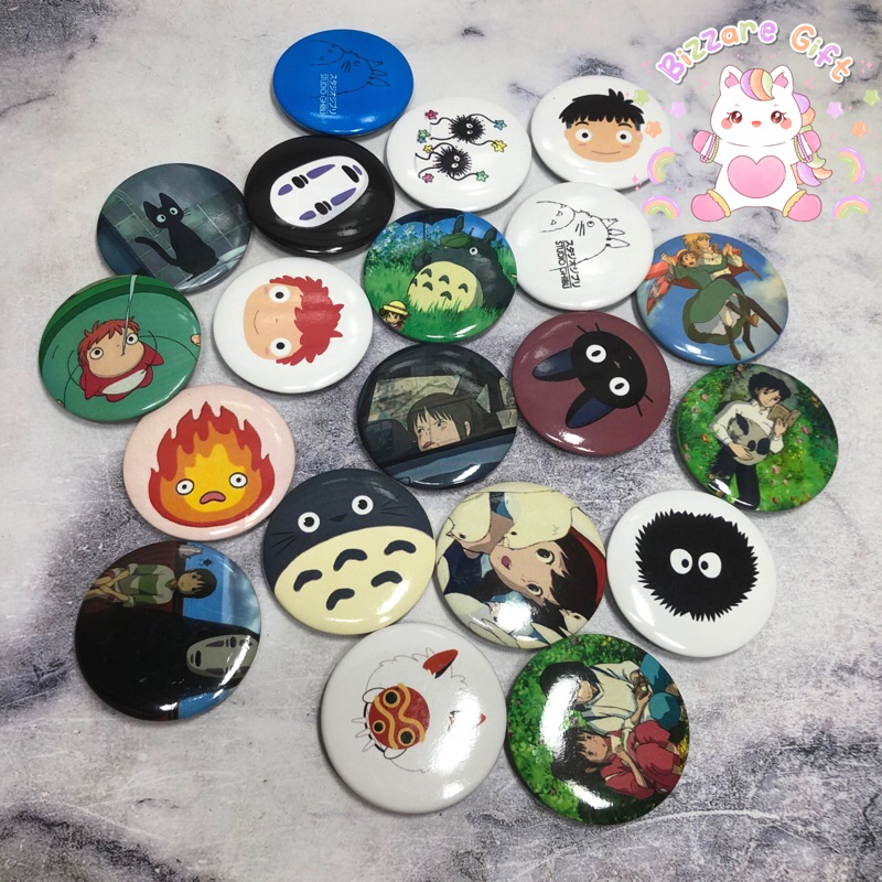 Pin Japanese Ghibli Aesthetic Studio Totoro Kaonashi Spirited Away Ponyo Howl Castle Jiji Kiki’s Del