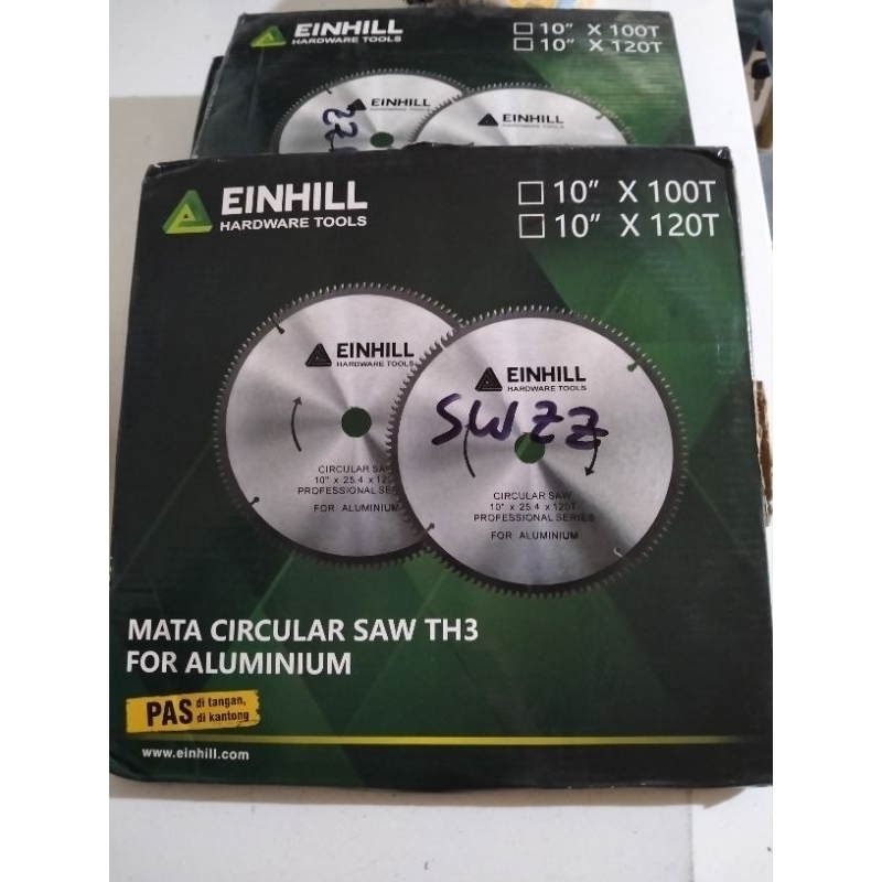 Einhill Mata gergaji Aluminium Circular Saw TH3 10"x 120 T