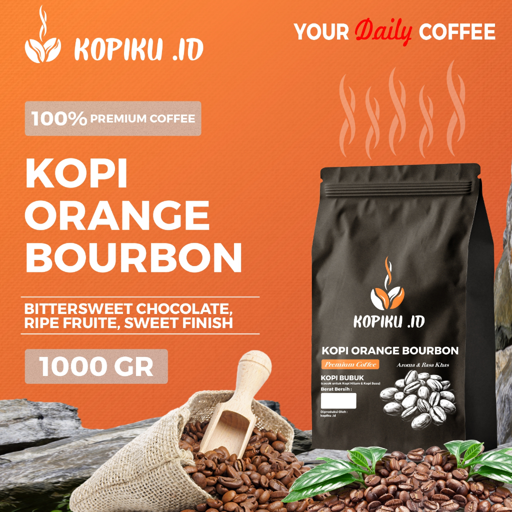 

Kopiku.id - Kopi Orange Bourbon Premium Siap Seduh 1000gr