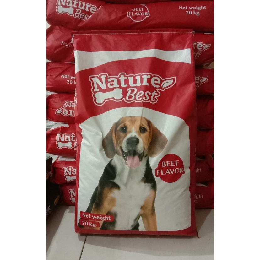 Nature best - makanan anjing dewasa rasa beef 20kg