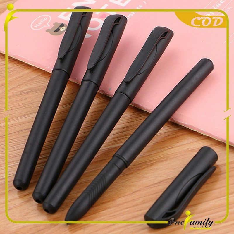

Pulpen Hitam 0.7mm Motif Polos Tinta Hitam Simple Ballpoint / Pena Alat