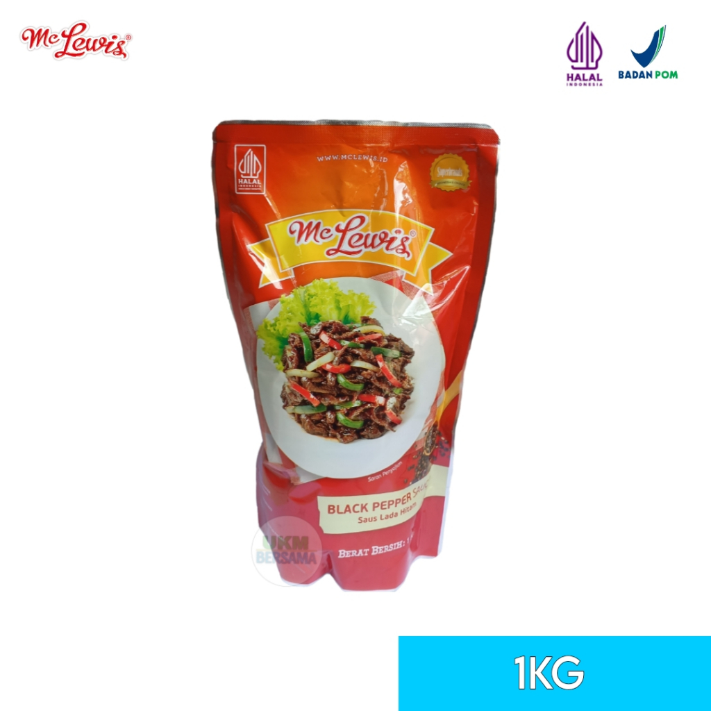 

Mclewis/Mc Lewis Saus Lada Hitam Blackpepper Sauce 1kg/310gram