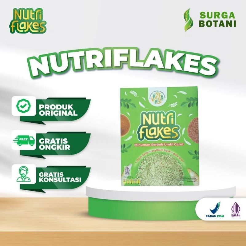 

Paket 1 Box NutriFlakes solusi atasi Asam Lambung Maag Original BPOM