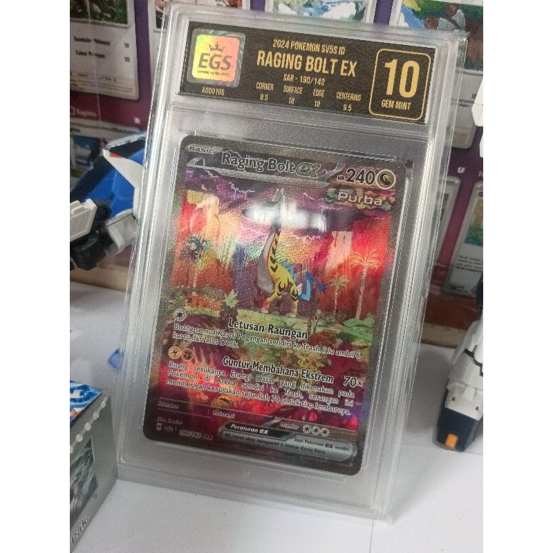 Raging Bolt ex 190/142 SAR - Purba - EGS - Grade 10 - GEM MINT - Set Paradoks Andalan