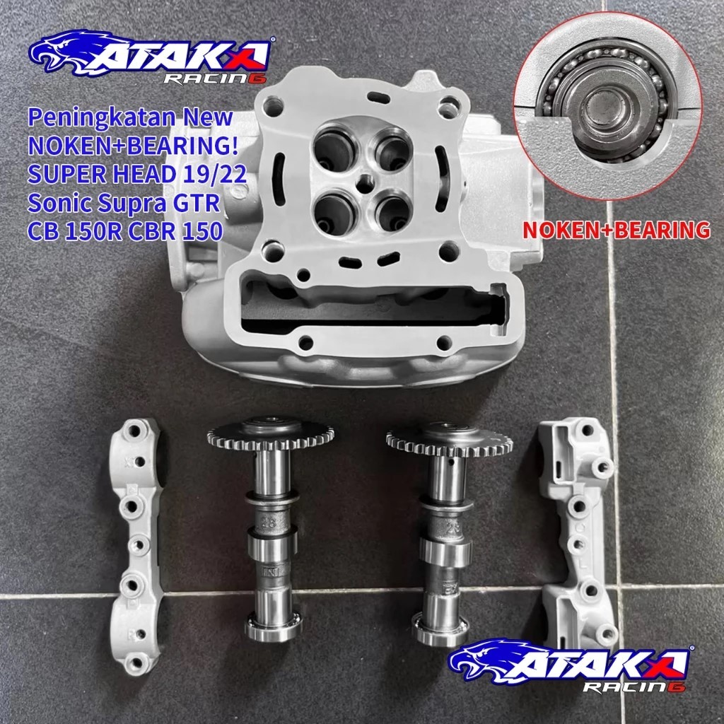 ATAKA RACING Super Head Porting CNC 22/19 23/20 25/22 26/23 Sonic CB 150R Led Supra GTR CBR 150 Led