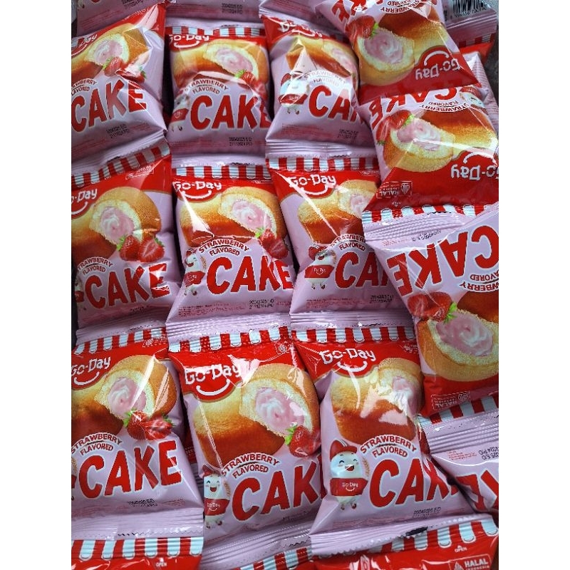 

Go Day Cake Strawberry Flavor (1renceng isi 10pcs)