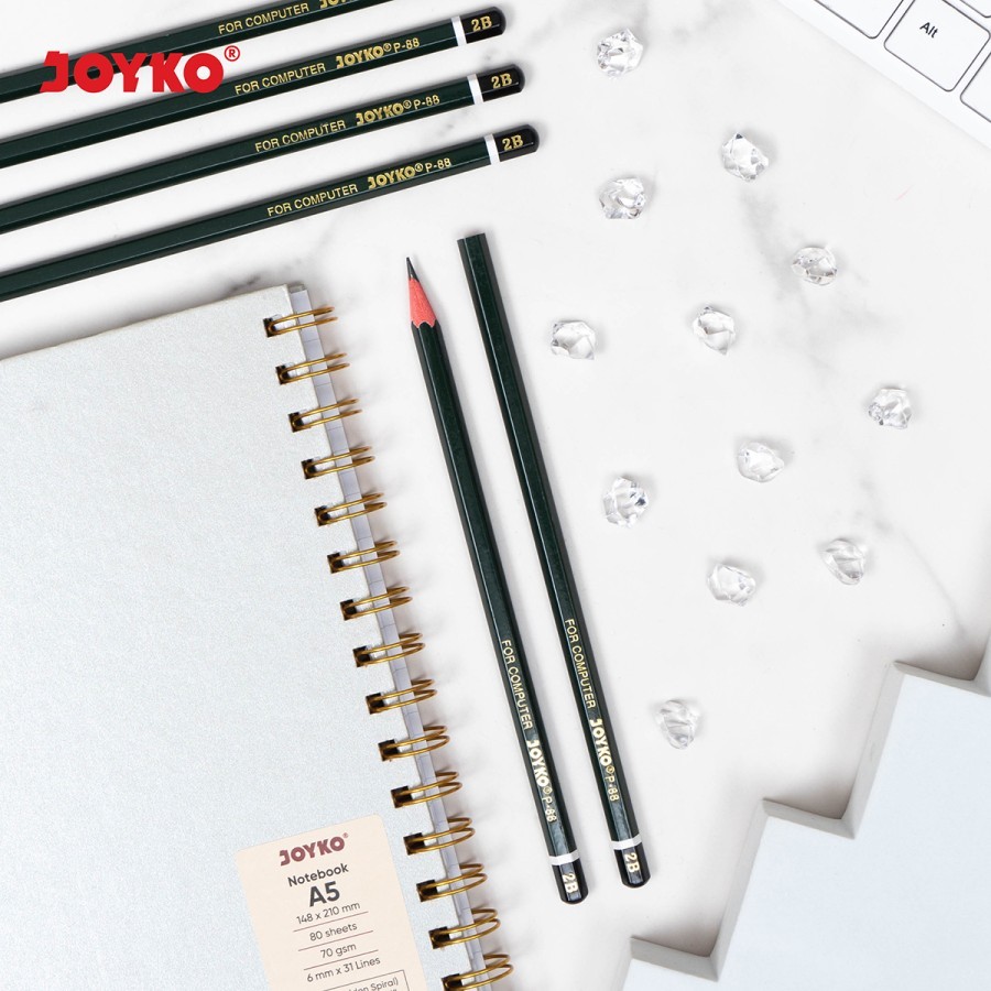 

Pensil Kayu 2B Komputer Joyko P-88 Superior Quality Original (1 PCS) / Computer Pencil Wooden Pencil Joyko P 88 Pensil Ujian Per Pcs