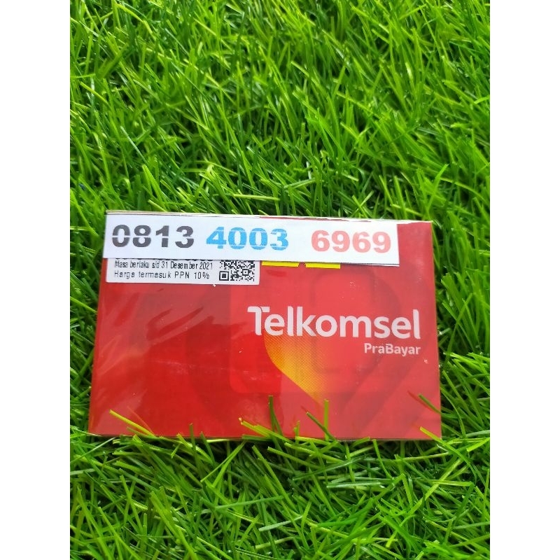 Kartu Perdana Nomor Cantik Telkomsel Prabayar 4GLTE Seri 6969 Berkarkter