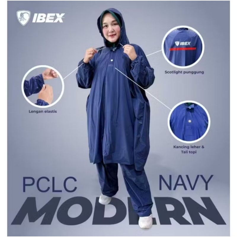 Jas Hujan Ponco Lengan Celana Jumbo/Jas Hujan Jumbo PVC