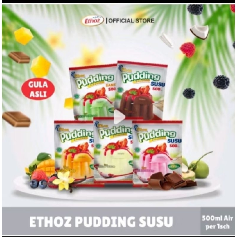 

Ethoz Pudding susu 100 gram 500 ml