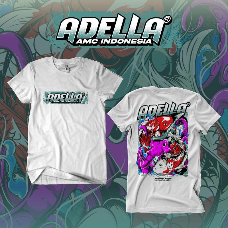 Kaos Adella V4 / Baju T-shrit Distro Anc Indonesia / Pakaian Pria Wanita