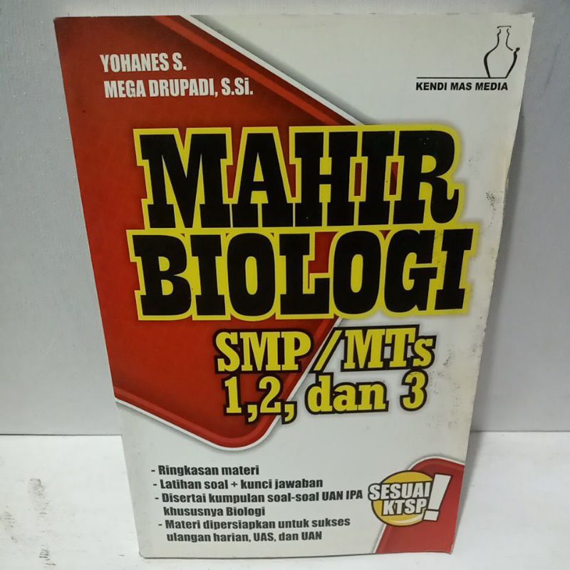 Buku Original MAHIR BIOLOGI SMP/MTS 1,2, DAN 3 - YOHANES S MEGA DRUPADI, S. SI