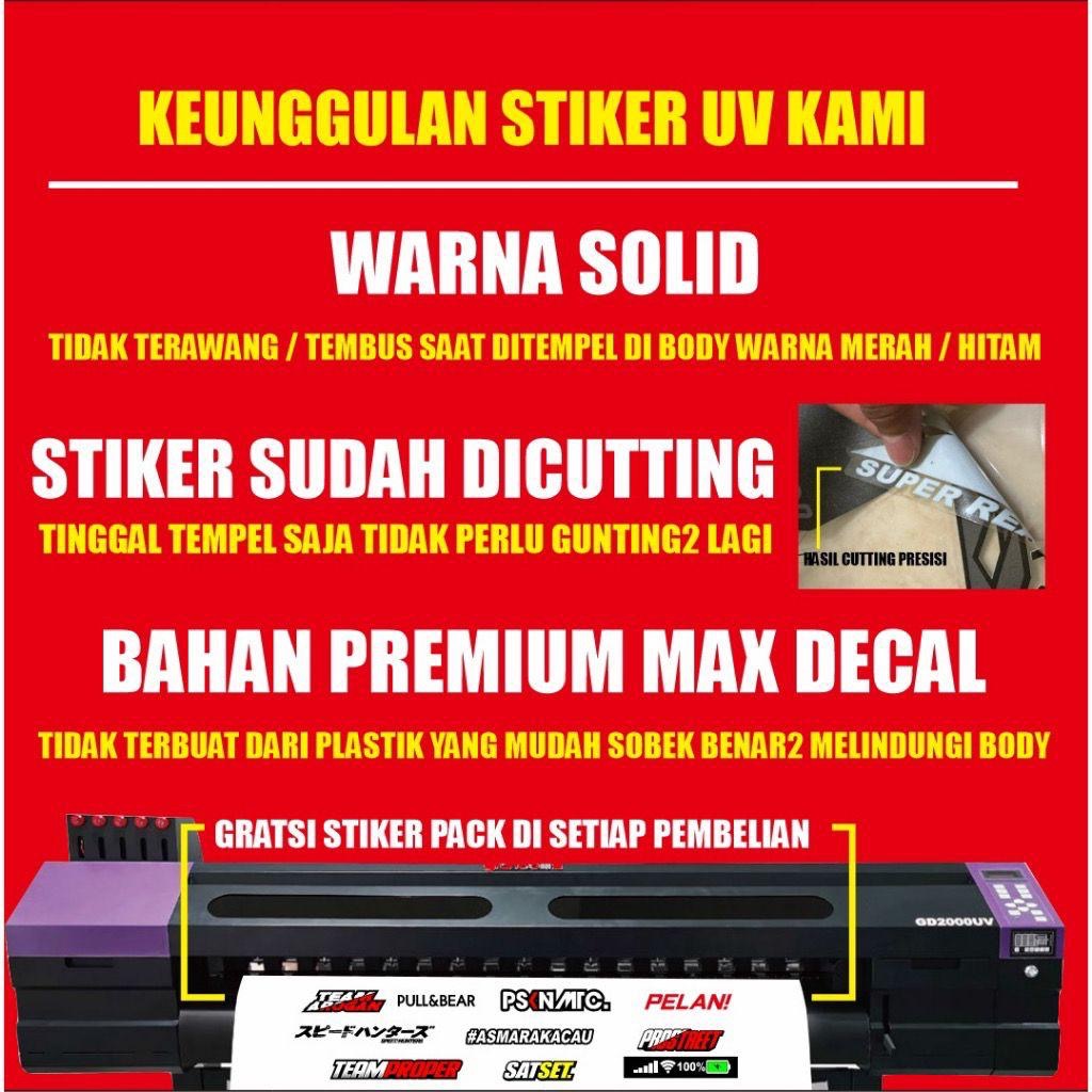 STRIPING DECAL RX KING FACELIFT CUSTOM TRANSPARAN STRIPING RX KING VIRAL UV PREMIUM MAX DECAL IX-49