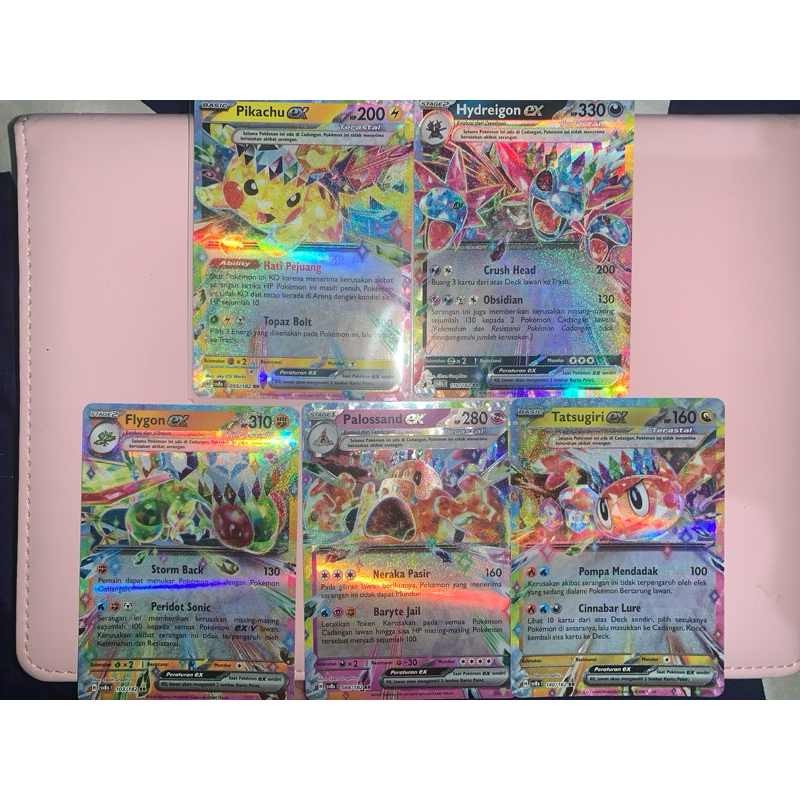 POKEMON CARD ORI OFFICIAL TERAPAGOS TATSUGIRI GALVANTULA FLYGON PALLOSAN EXEGGUTOR HYDREIGON KILAT P