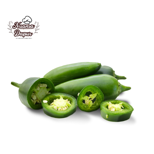 

Cabai Jalapeno Segar [500 gram - 1 kg ] Cabe Hijau Acar