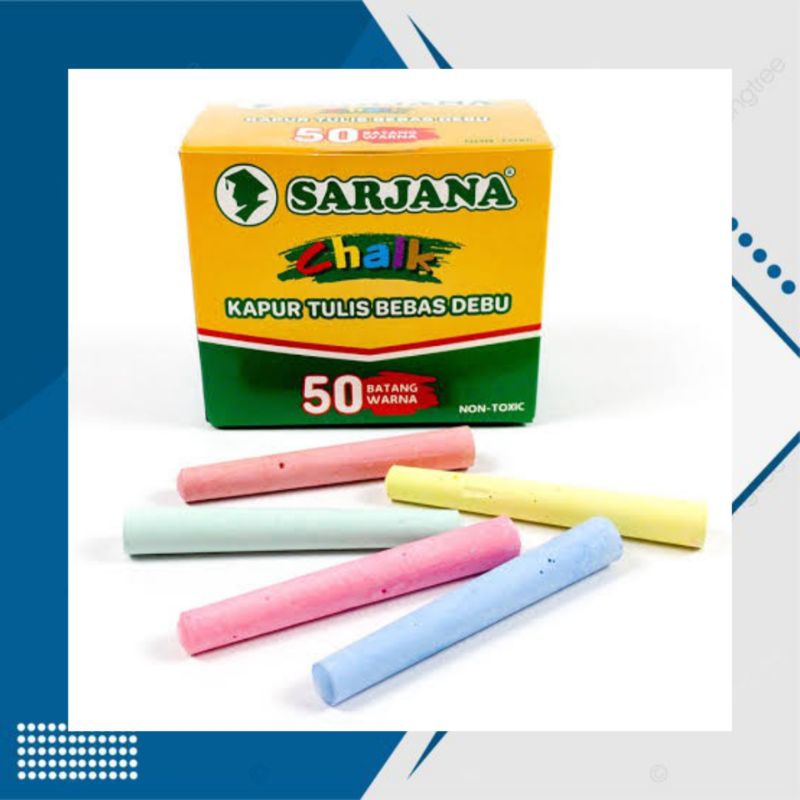 

Kapur warna & Putih Anti Debu / Kapur Papan Tulis/ Balckboar