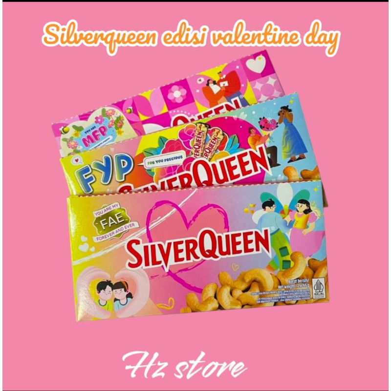 

Silverqueen 58 gram edisi valntine days kemasan 2 pcs