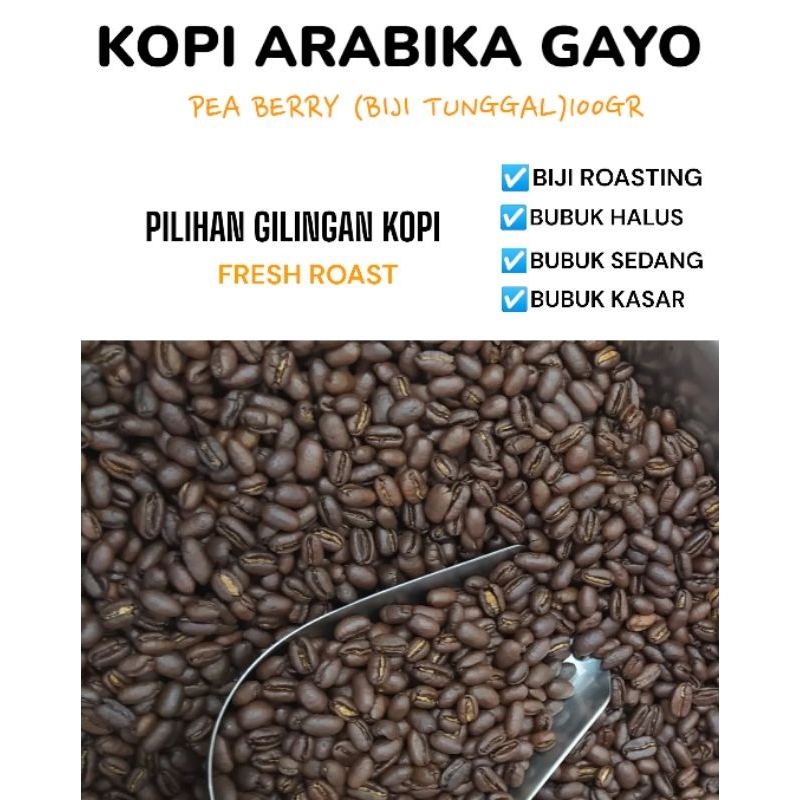 

KOPI PEA BERRY(BIJI TUNGGAL )/100GR