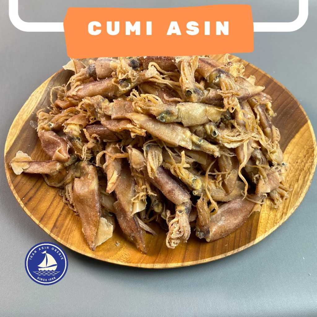 

Ikan Asin Gresik Cumi Asin mix bertelur - Cumi kering kecil asin mix cumi bertelur berat 500gram