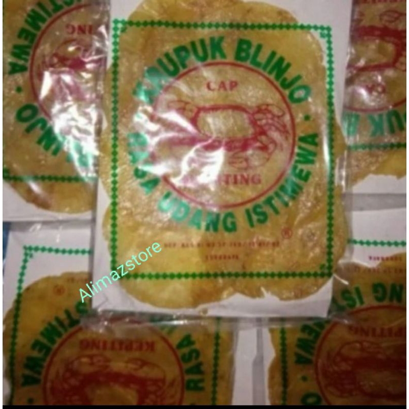 

Kerupuk Krupuk Keripik Blinjo Melinjo Emping Mentah Rasa Udang Super Cap Kepiting