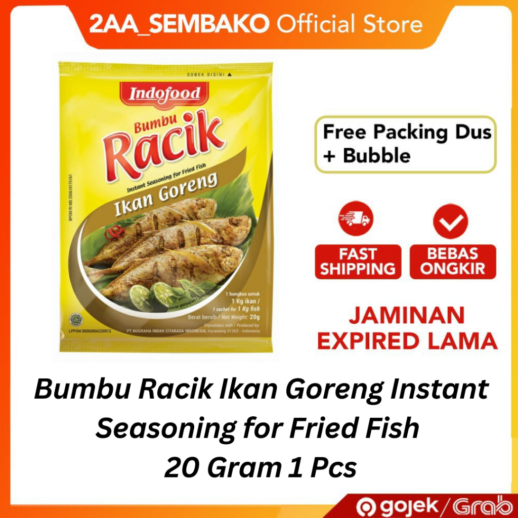 

Bumbu Racik Ikan Goreng Instant Seasoning for Fried Fish 20 Gram 1 Pcs