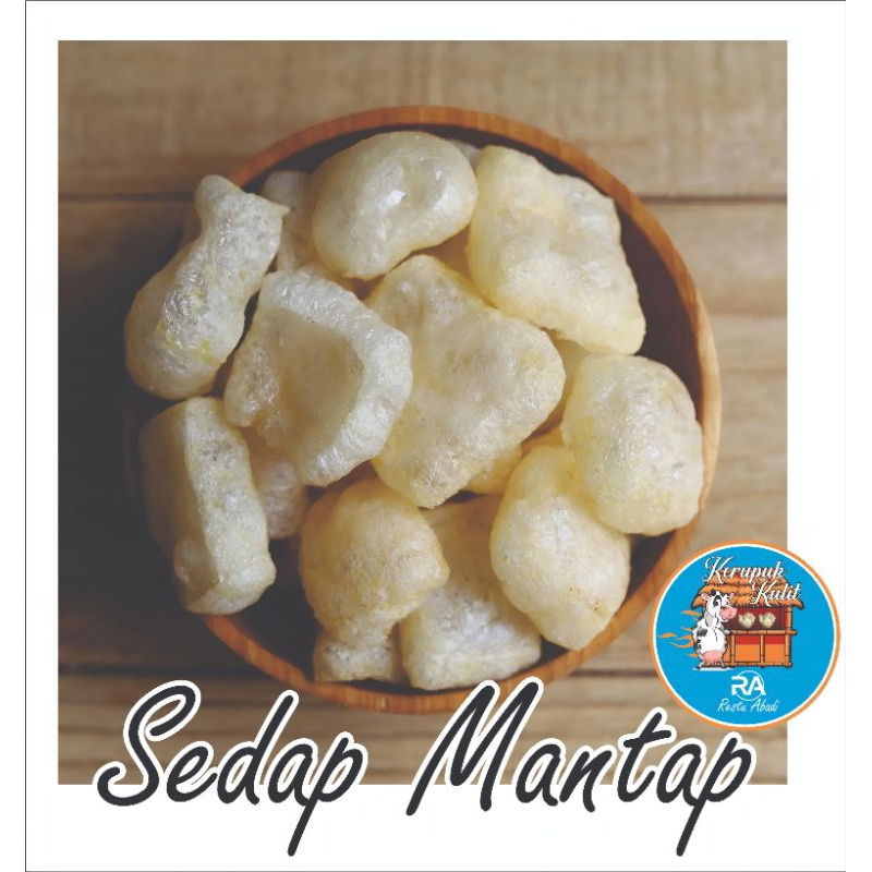 

Kerupuk kulit Rasa Original per 100 gram