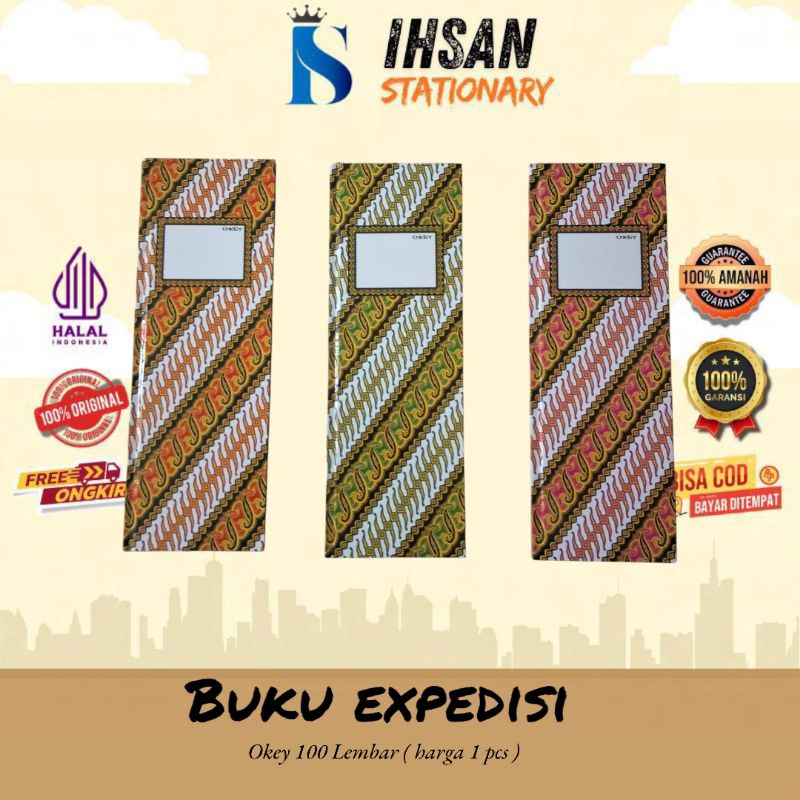 

Buku Hard Cover Ekspedisi okey/paperline 100 Lembar (1 Pcs)