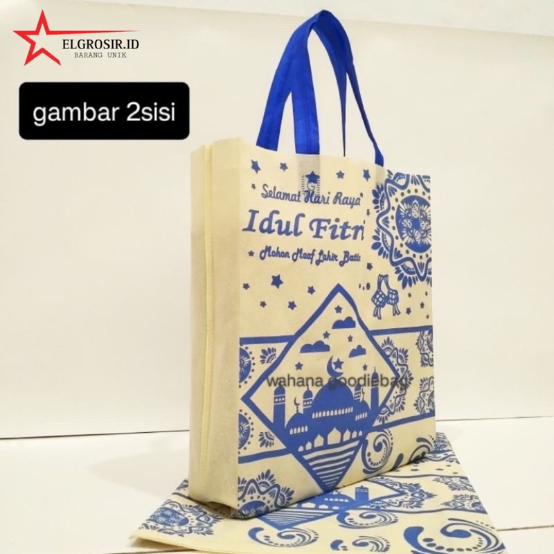 

Isi 12pcs Tas Idul Fitri Murah 25*35*8 cm Lipat Samping / Tas Spundbon Goodiebag