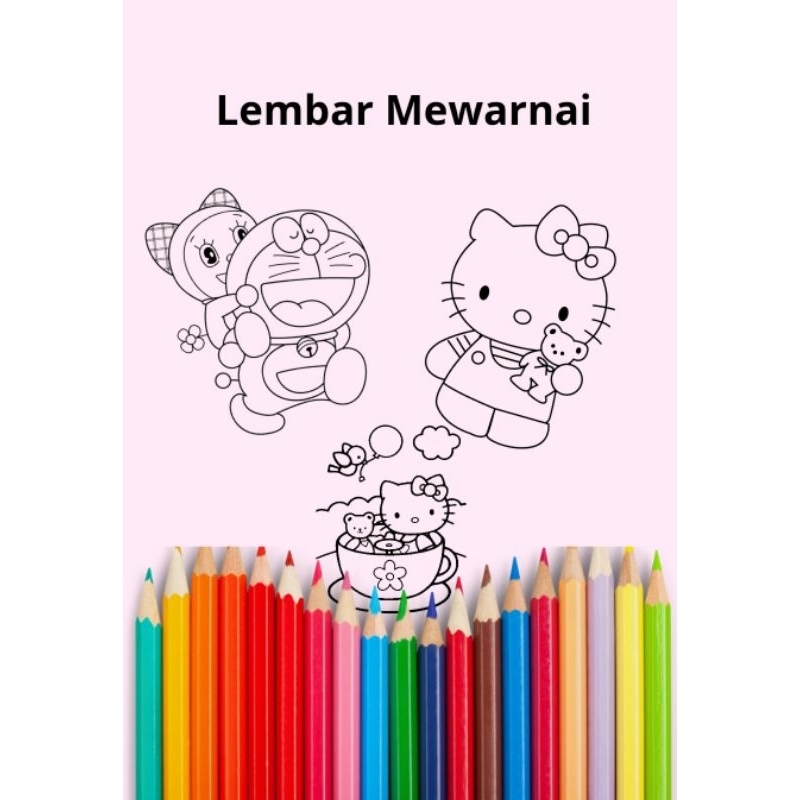 

20 Lembar Kertas Mewarnai Anak A5